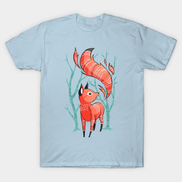 Winter Fox T-Shirt by Freeminds